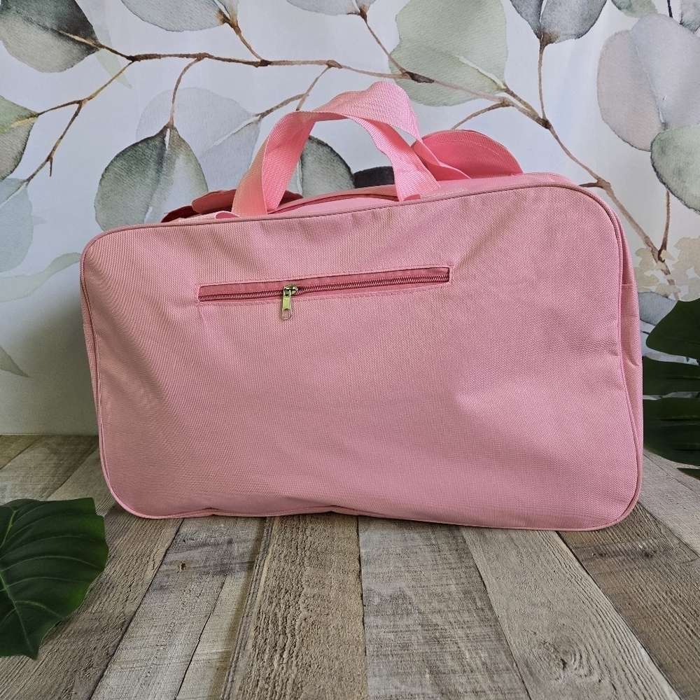 Hello Kitty Pink Duffle Bag w/ Iconic Red Bow - Picture 5 of 8